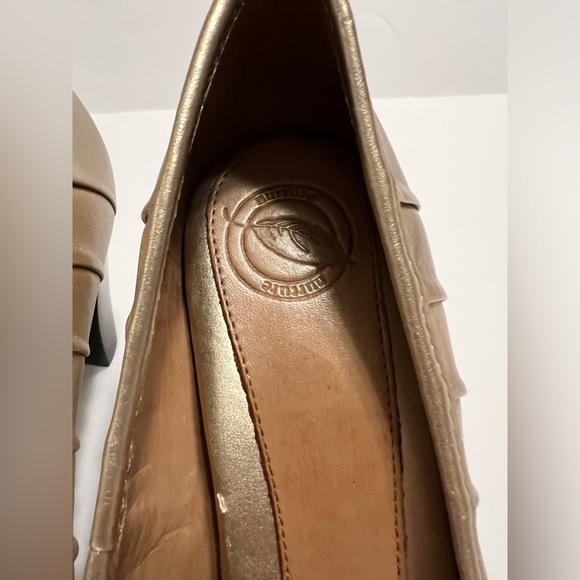 Nurture Women’s Size 7.5m Gold Peep Toe 3inch Heels - Picture 3 of 14